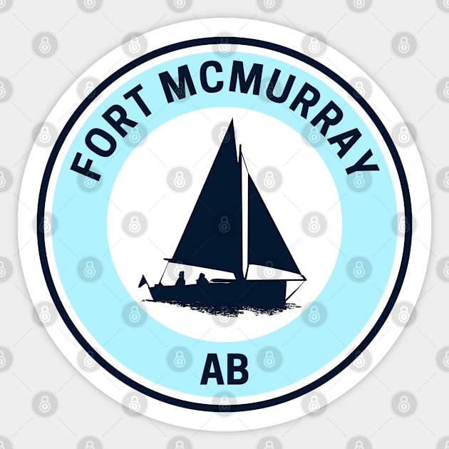 Vintage Fort McMurray Alberta Sticker by fearcity